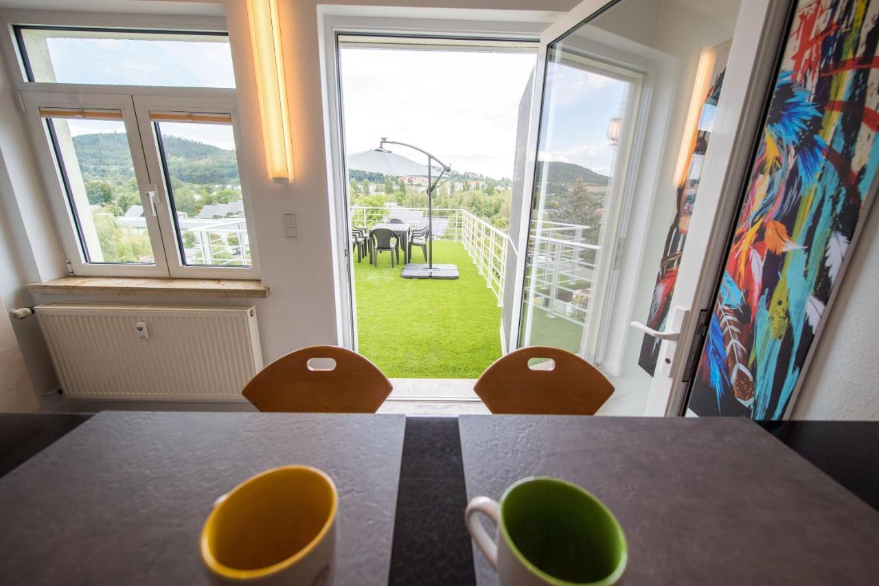 Weitblick-Ferienwohnung Eisenach Bagian luar foto